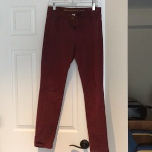 Maroon Skinny Jeans